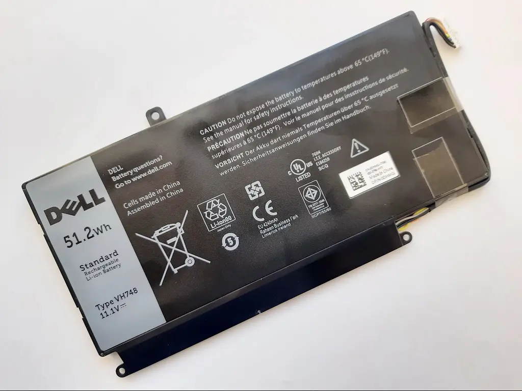 Акумулятор для ноутбука Dell Vostro 5470 VH748, 51.2Wh (4240 mAh), 6cell, 11.1V, Li-ion, чорний - фото 2