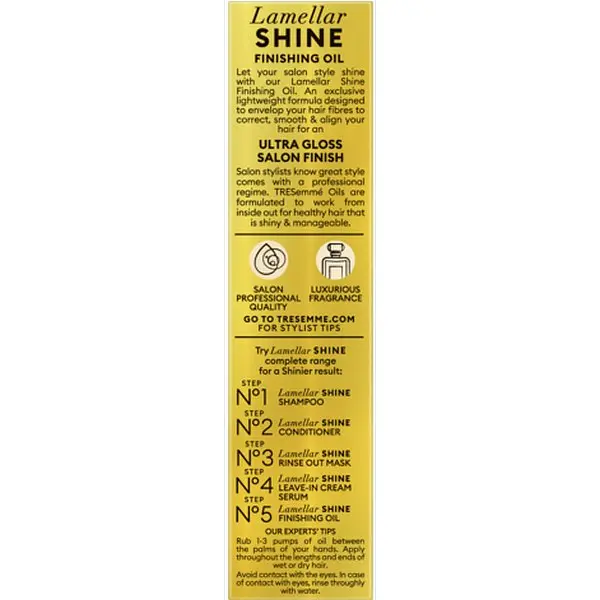 Фінішна олія для надання ультраблиску волоссю TRESemme Lamellar Shine 75 мл - фото 4