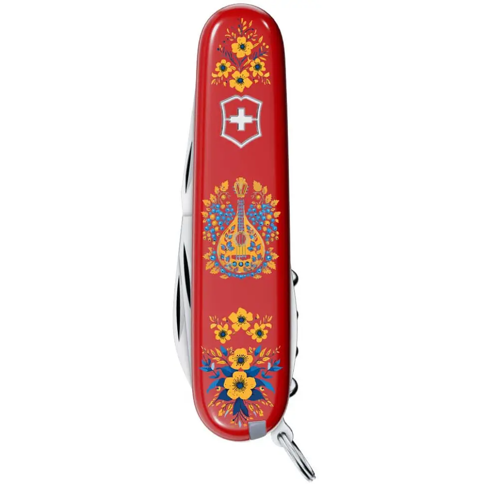 Ніж Victorinox Camper Ukraine 91мм 13функ черв Українські мотиви - фото 3