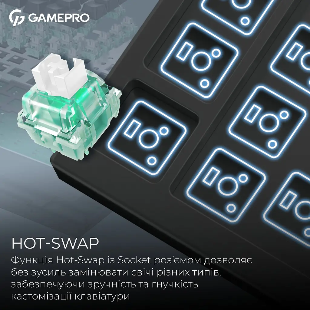 Клавіатура GamePro Asgard Valhalla Max MK160B Max USB Black - фото 9