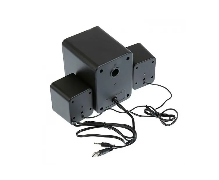 Колонки для компьютера, ноутбука FT-202 Mini 2.1 черные, акустическая система для дома | музыкальные колонки (ST) - фото 2