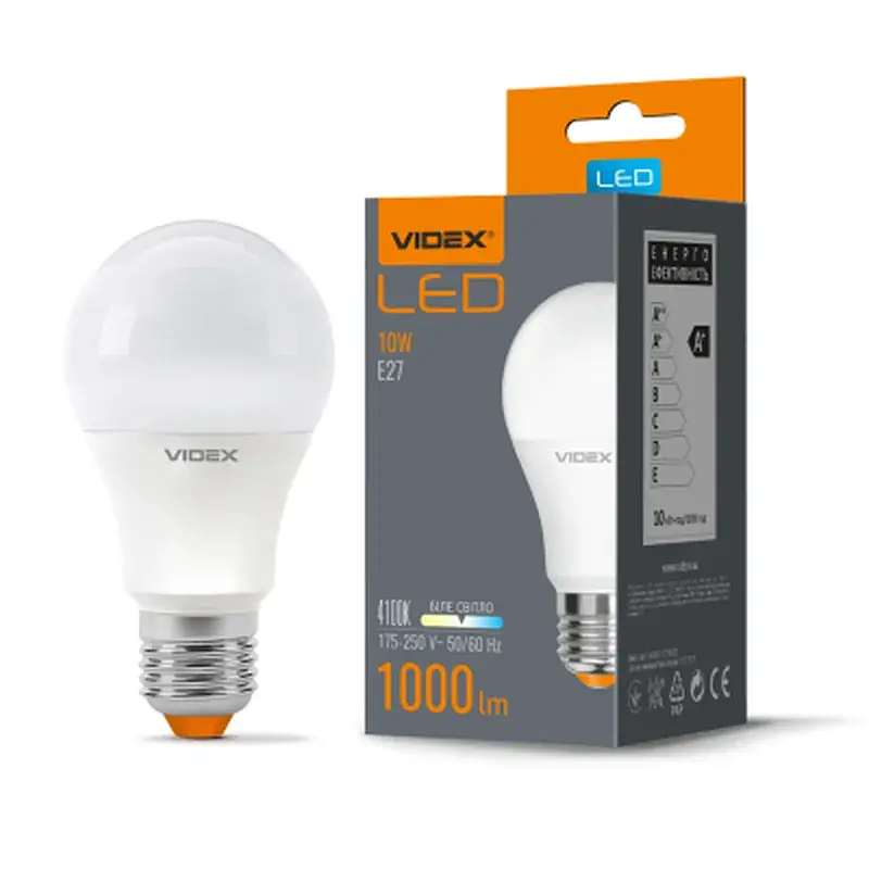 Лампочка Videx A60e 10W E27 4100K 220V (VL-A60e-10274) - фото 2