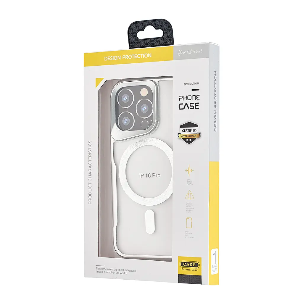 Чохол Metal Frame with MagSafe iPhone 16 Dark Silver - фото 2