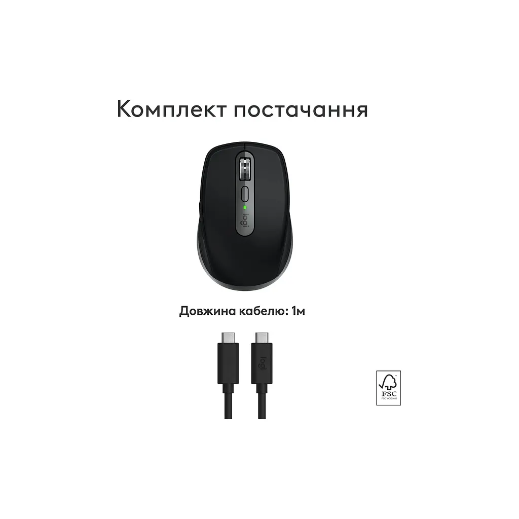 Мишка Logitech MX Anywhere 3S для MAC Wireless Space Grey (910-006947) - фото 4