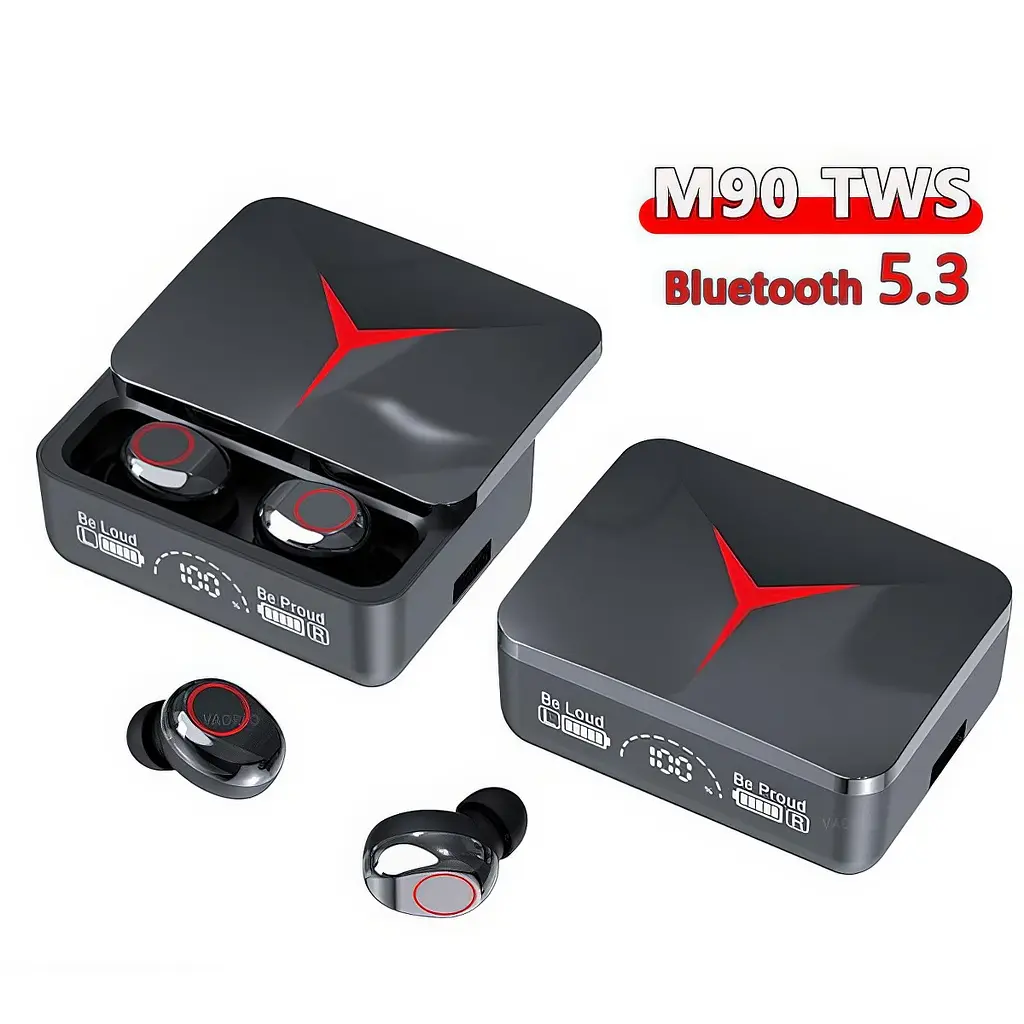 Навушники бездротові вакуумні TWS J16, з мікрофоном, у зарядному кейсі, чорні - фото 2