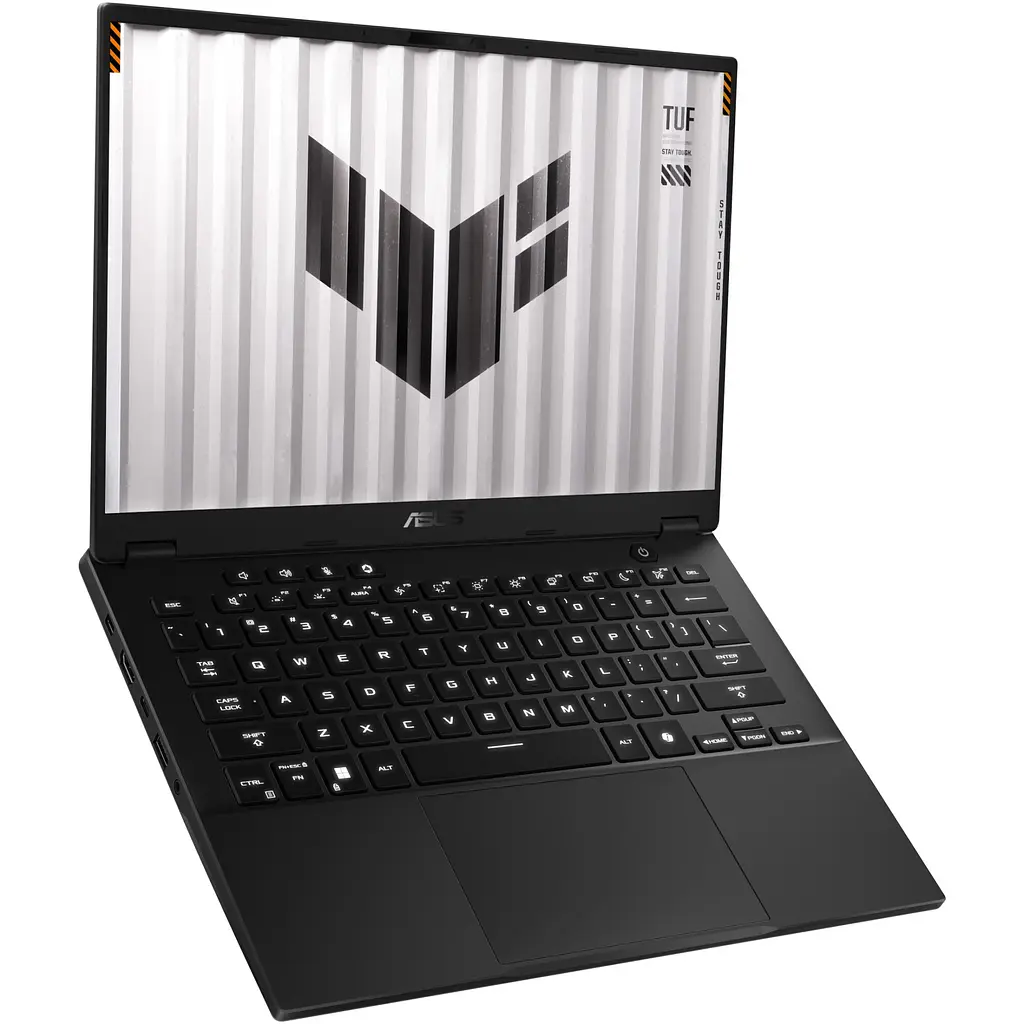 Ноутбук Ігровий ASUS TUF A14 FA401UU з процесором AMD Ryzen™ 7 8845HS pana la 5.10 GHz, 14", 2.5K, IPS, 165Hz, 16GB LPDDR5X, 1TB SSD, NVIDIA® GeForce RTX™ No OS, Jaeger сірий - фото 4