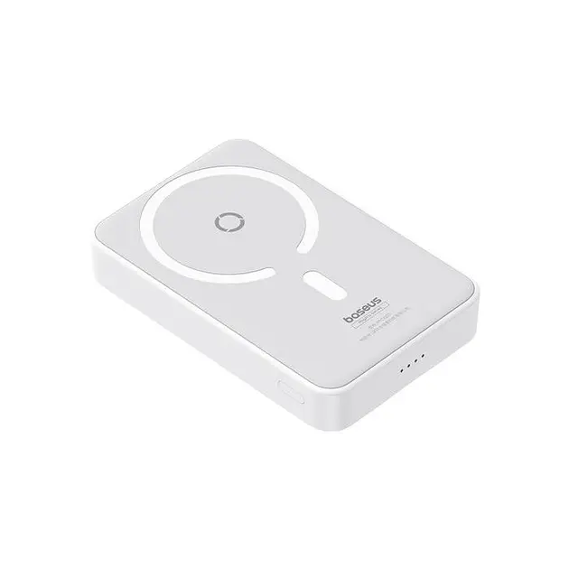 Зовнішній акумулятор магнітний Baseus MagPro Magnetic Bracket 5000mAh 20W (P10064101223-00) білий - фото 5
