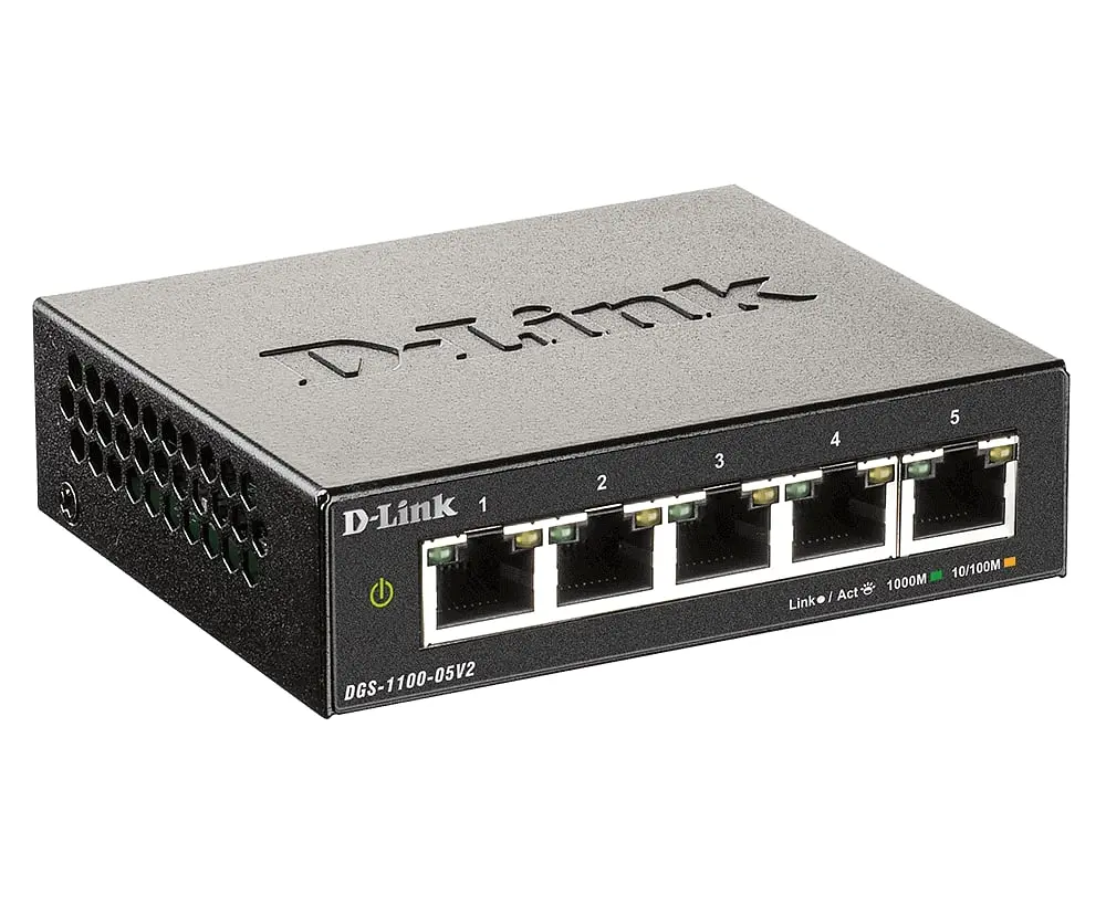 Комутатор DGS-1100-05V2 5xGE Easy Smart D-Link teh0018236 - фото 3