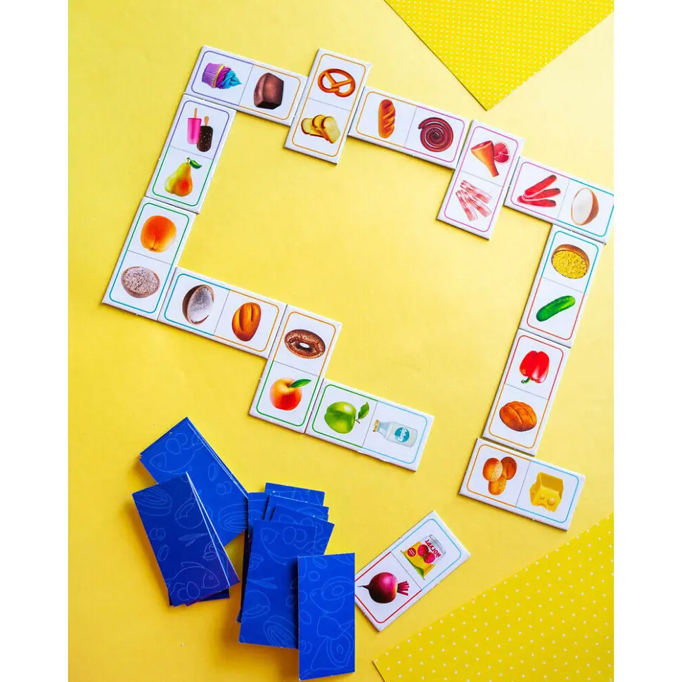 Дитяча настільна гра Ранок Доміно. Продукти харчування 10109169 28 карток - фото 3