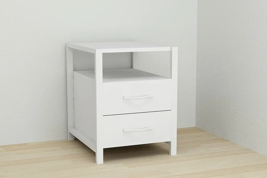 Тумба универсальная Ferrum-decor Вивьен 2/2 50x41x40 белый ДСП Белый 16мм (FRD-104161) - фото 3