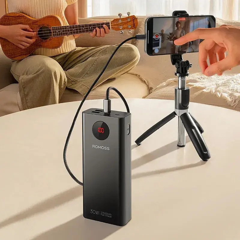 Портативный аккумулятор Romoss PEA27S Pro 65W 27000mAh black (PEA27-282-2111H) - фото 2