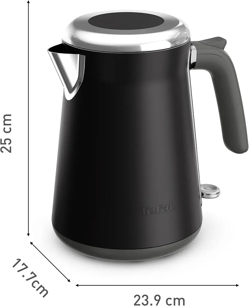 Электрочайник Tefal Collection 1.68л, Strix, нерж. сталь, черный - фото 2