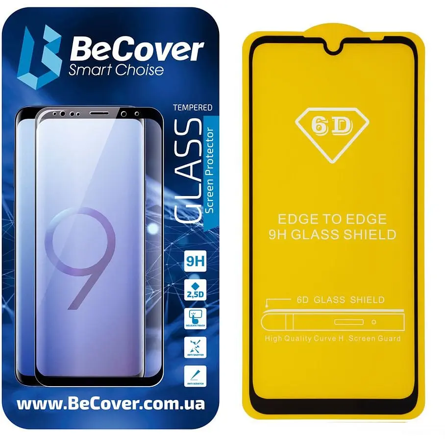 Защитное стекло BeCover Premium для Xiaomi Redmi Note 7 Black (703190) - фото 3