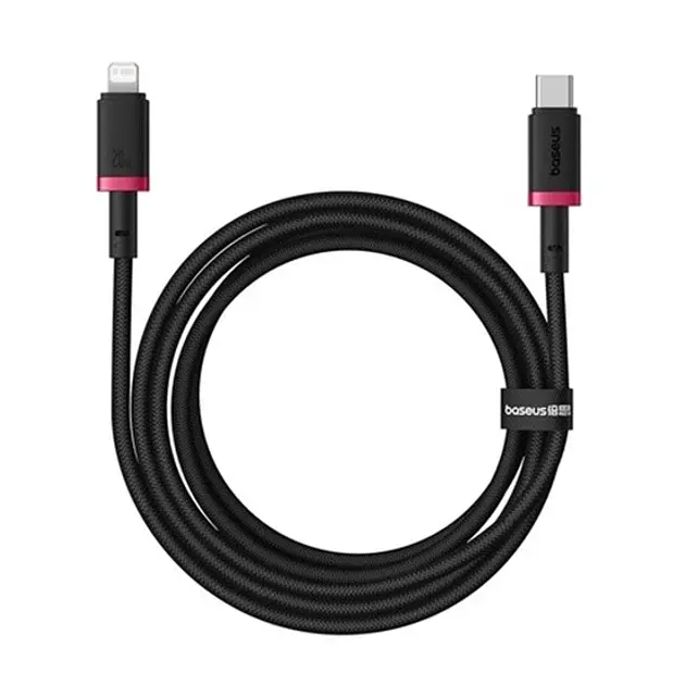 Кабель Baseus Dura Series Cable Type-C to Lightning 20W 2m P10377800U01-03 Black-Red - фото 3