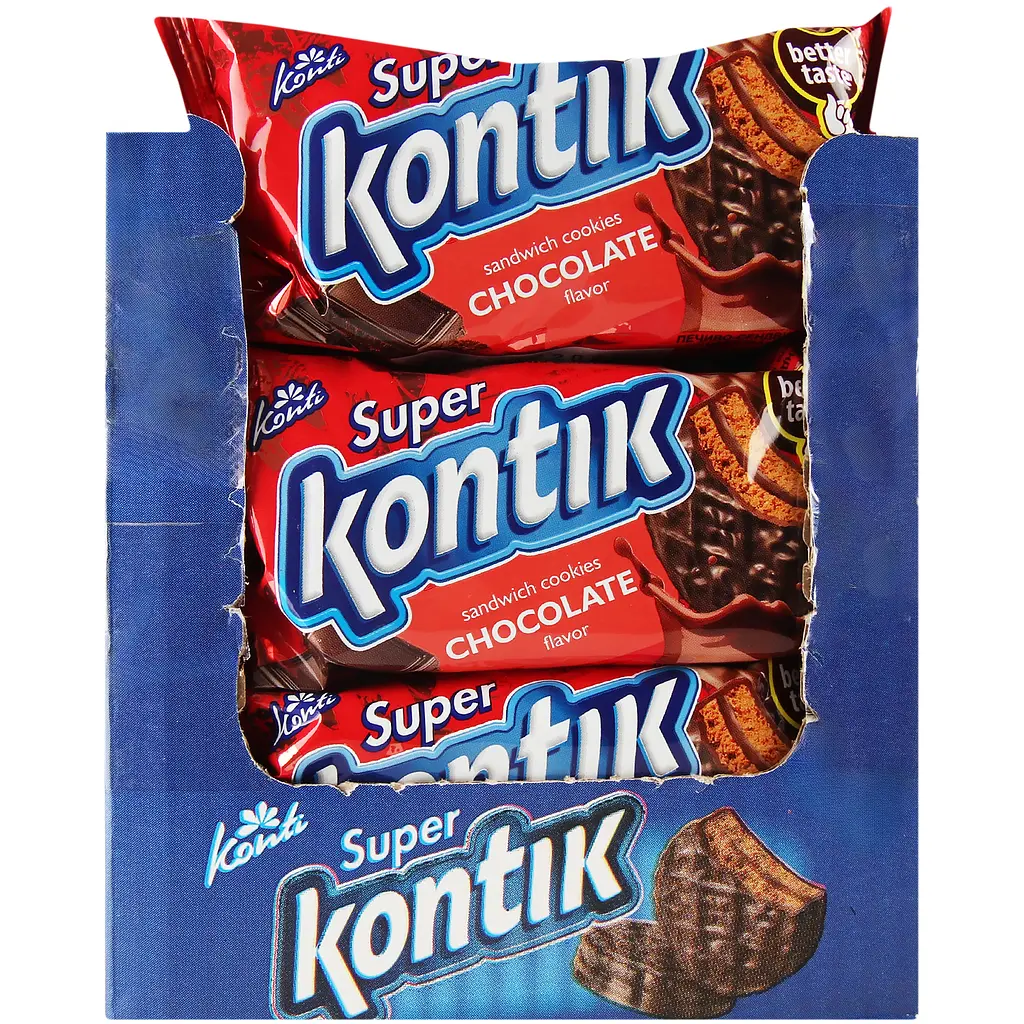 Печиво Konti Super Kontik зі смаком шоколаду 90 г (920609) - фото 4