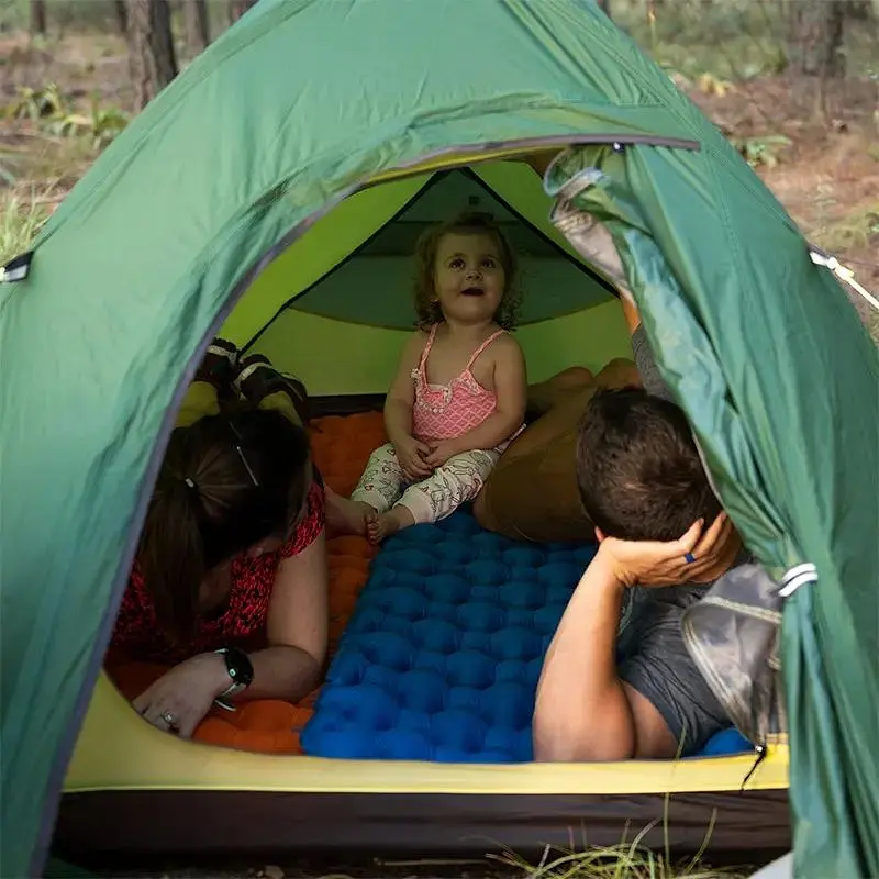 Матрац надувной Naturehike FC-10 (NH19Z032-P) 6.5см - одноместный - голубой - фото 3