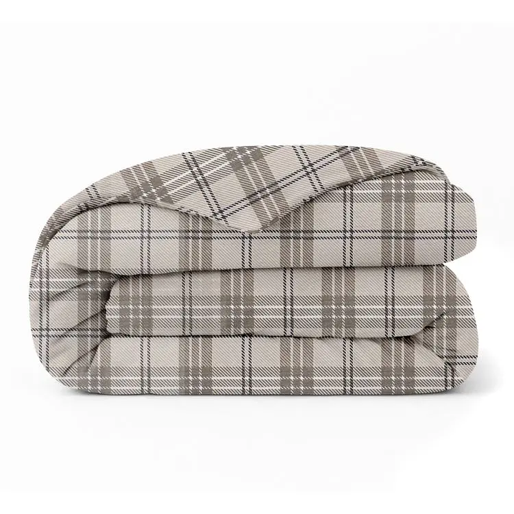 Підковдра євро фланель 220х240 SAND TARTAN COSAS (4822052499160)