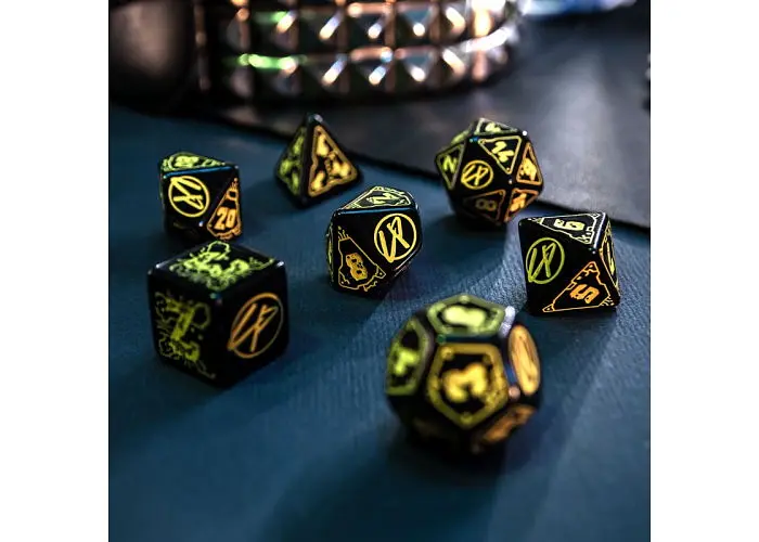 Набір кубиків Cyberpunk Red Dice Set - Wet Work , 7 шт. (SCPU02) - фото 3