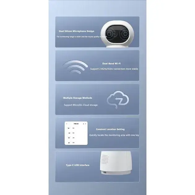 IP-камера для відеоспостереження Aqara Hub G3 2K HomeKit (CH-H03) Global EU [65352] - фото 3