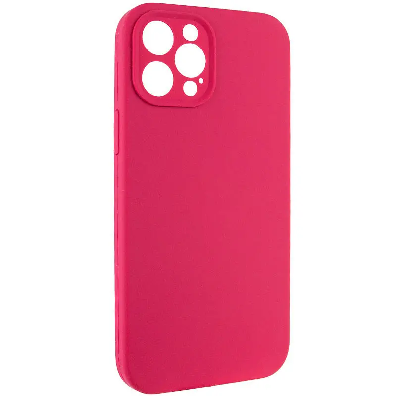 Чохол Silk Full Camera Protective (AA) NO LOGO для Apple iPhone 12 Pro Max (6.7") Червоний / Rose Red - фото 2