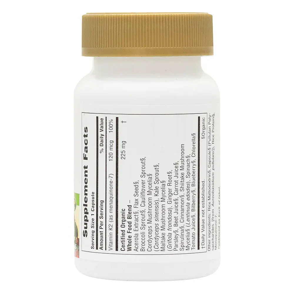 Вітаміни та мінерали Natures Plus Source of Life Garden Vitamin K2 120 mcg, 60 вегакапсул - фото 2