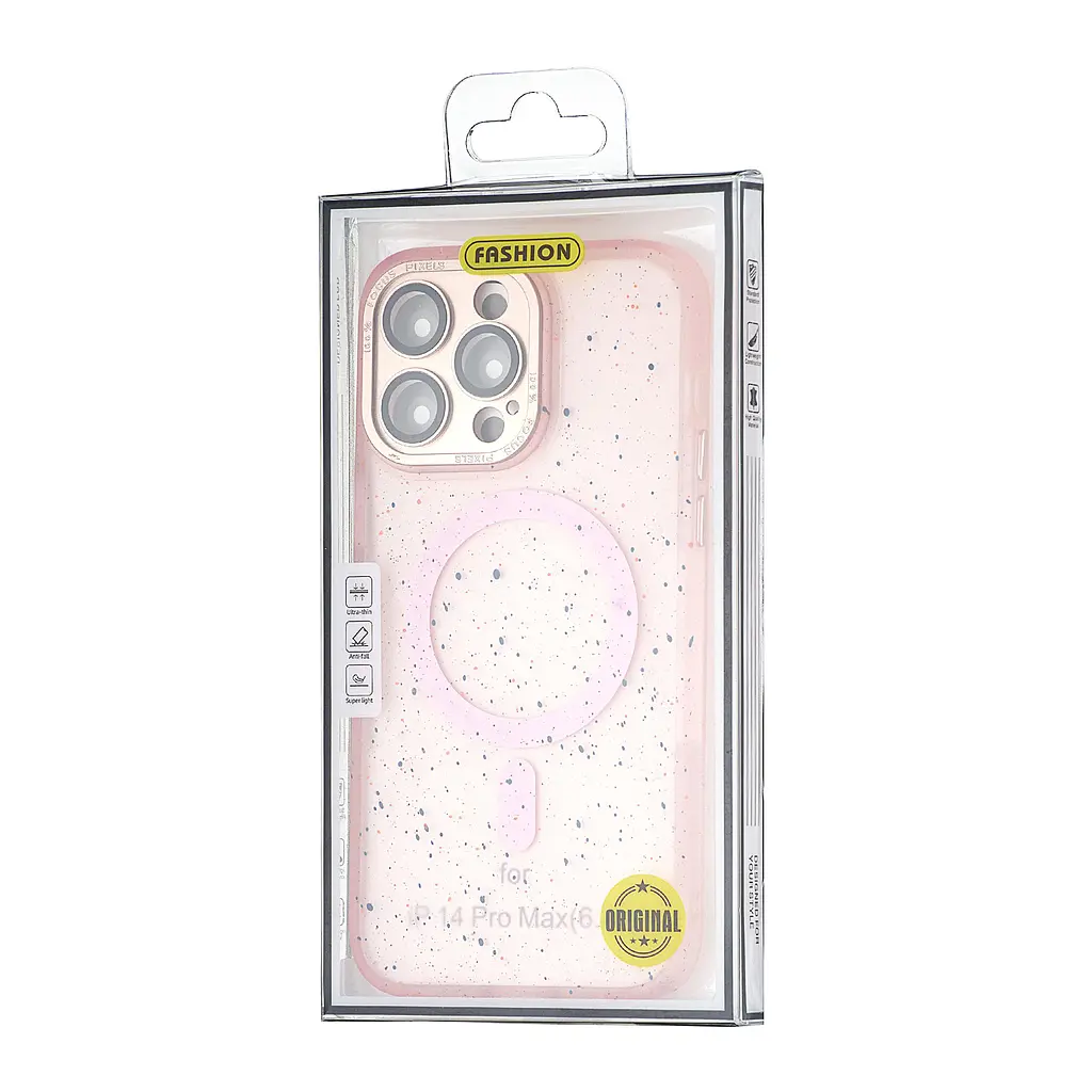 Чохол Splatter with MagSafe iPhone 14 Pro Max Pink - фото 2