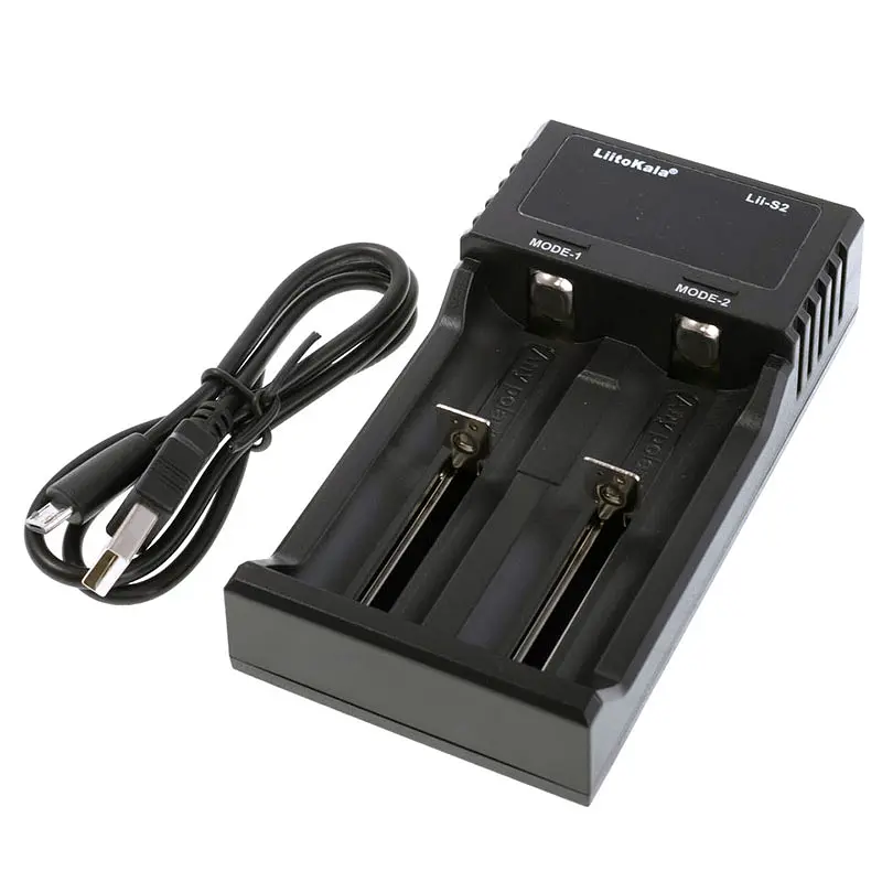 Зарядний пристрій LiitoKala Lii-S2, 2x(Lion/LiFePO4/NiMH/NiCd), Auto Polarity, Display - фото 6