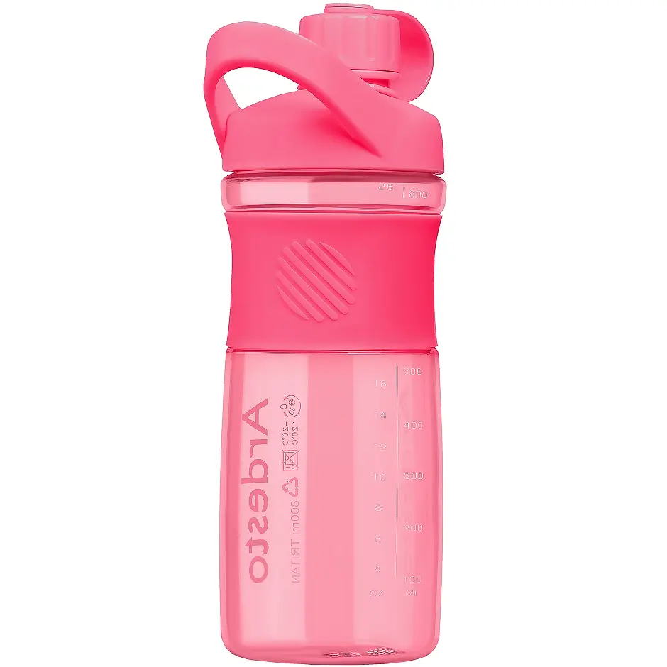 Пляшка для води Ardesto Round Bottle, 0,8 л, рожевий (AR2203TR) - фото 2