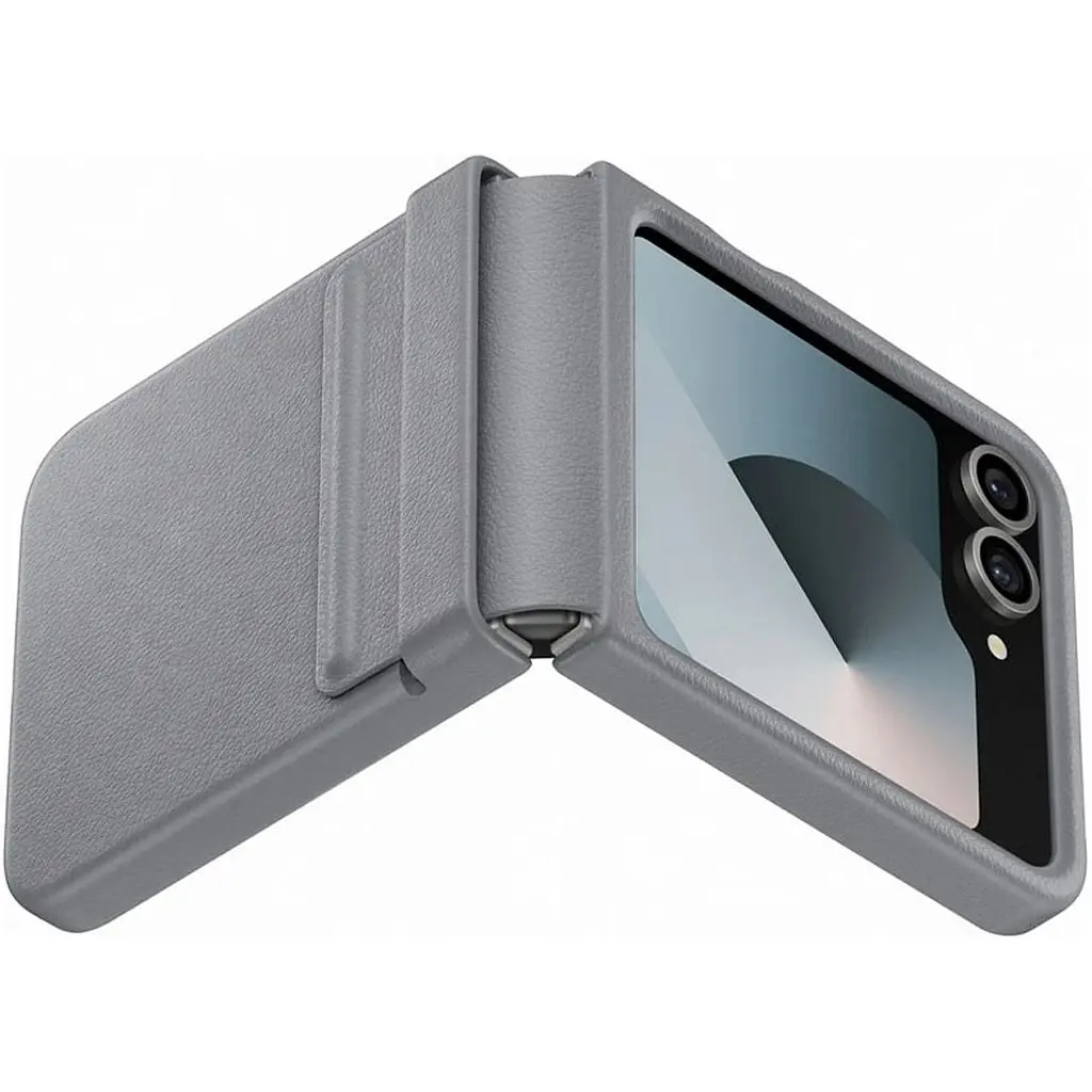 Чохол Epik Leather Case для Samsung Galaxy Flip6 Gray AAA [113351] - фото 3