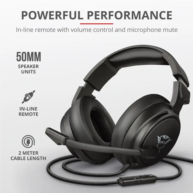Гарнитура игровая Trust GXT 433 Pylo Multiplatform 3.5 мм Black (23381_Trust) - фото 2