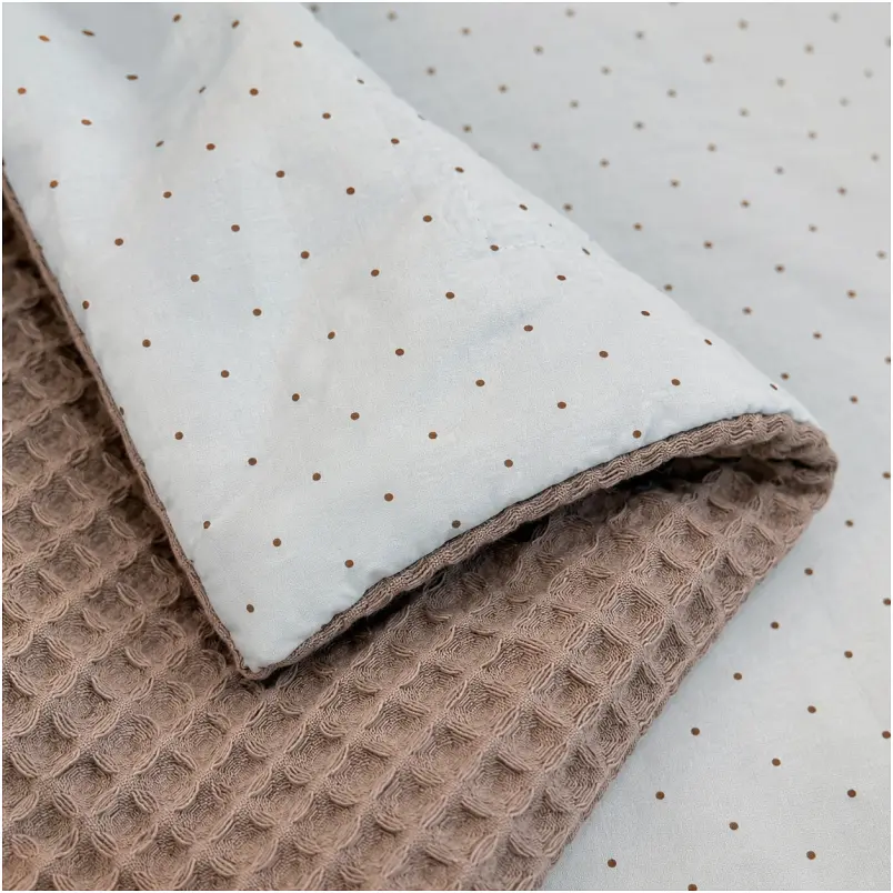 Плед дитячий MirSon Poplin Waffle Sleeping animals 110х140 см (2200013892489) - фото 2