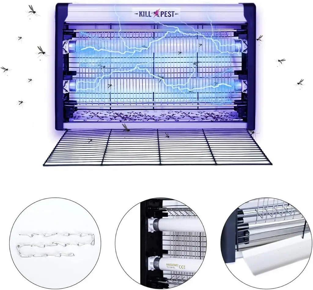 Лампа інсектицидна Led Insect Killer LK-12, знищувач комарів і мух, електроловушка, 12 Вт, площа до 20 м² - фото 9