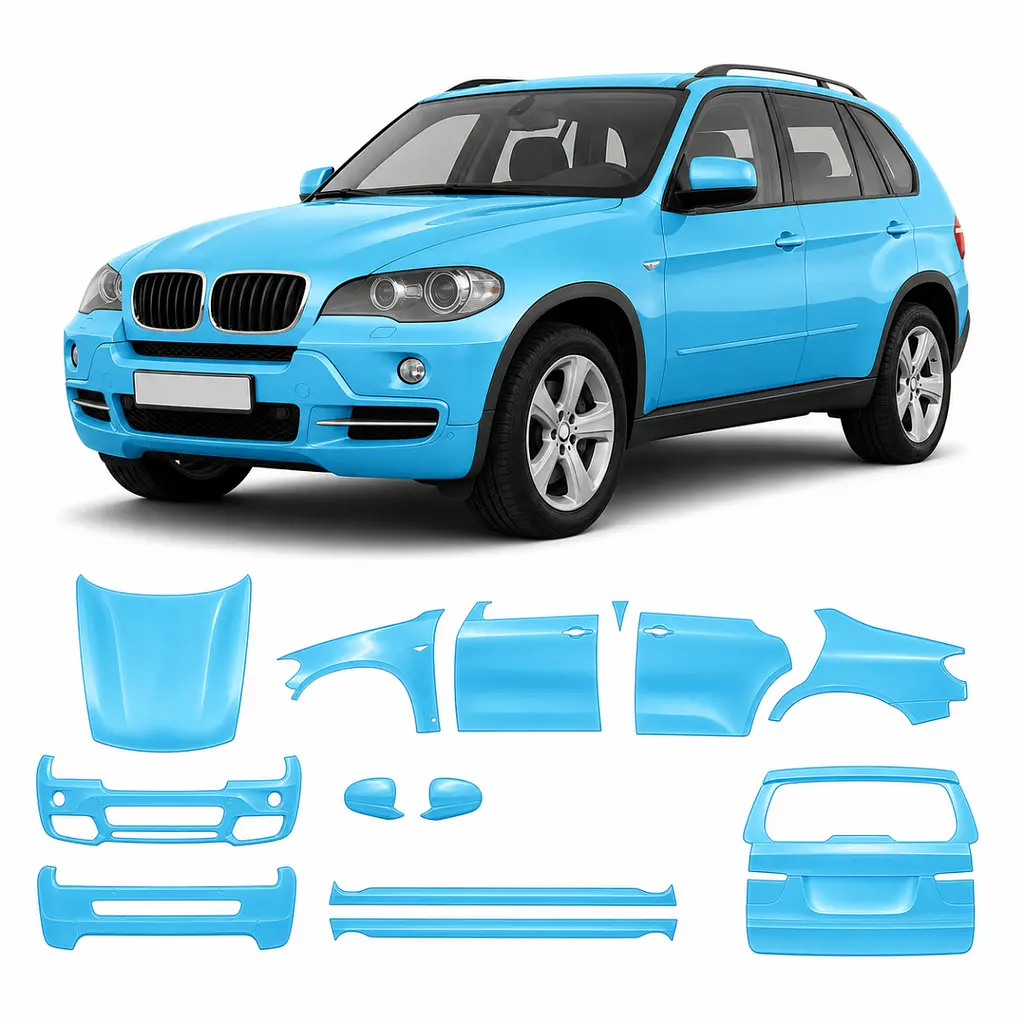 Антигравійна захисна бронеплівка за лекалами для BMW X5 E70 2006-2013 - повний кузов