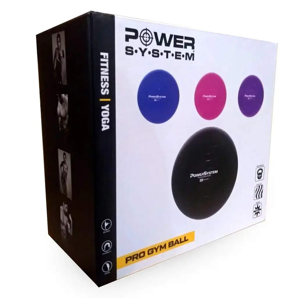 Мяч для фитнеса Power System PS-4012, 65 см черный (10660) - фото 3