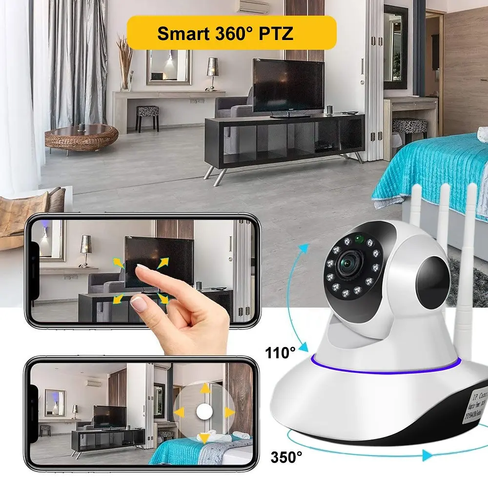 Відеоняня UKC-1354, WiFi Smart Camera 2MP, бездротова IP камера з мікрофоном, підключення до телефону - фото 2