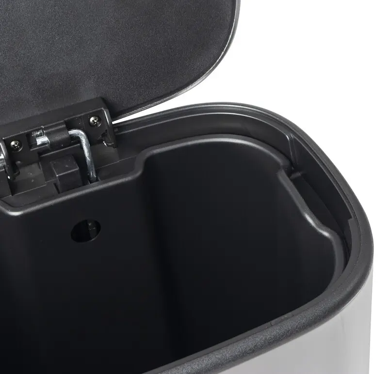 Відро для сміття з плавним закриттям овальне Mixxus Premium Diverse-TC0112 SS Color 12л нержавіюча сталь MI7079, Нержавіюча сталь - фото 8
