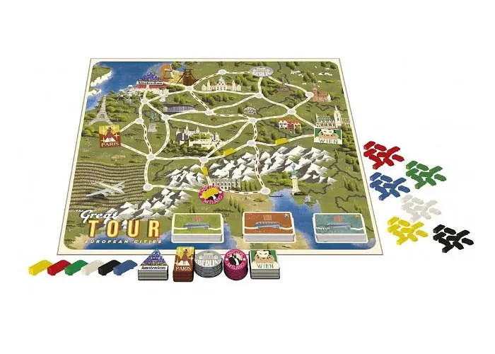 Настільна гра Tactic Чудова подорож (The Great Tour: European Cities) (мульті) (55402) - фото 2