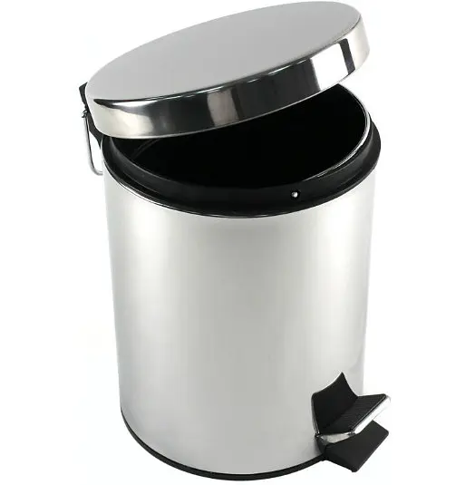 Відро для сміття Gedy Argenta 3л з педаллю (2609-13) Хром - фото 3