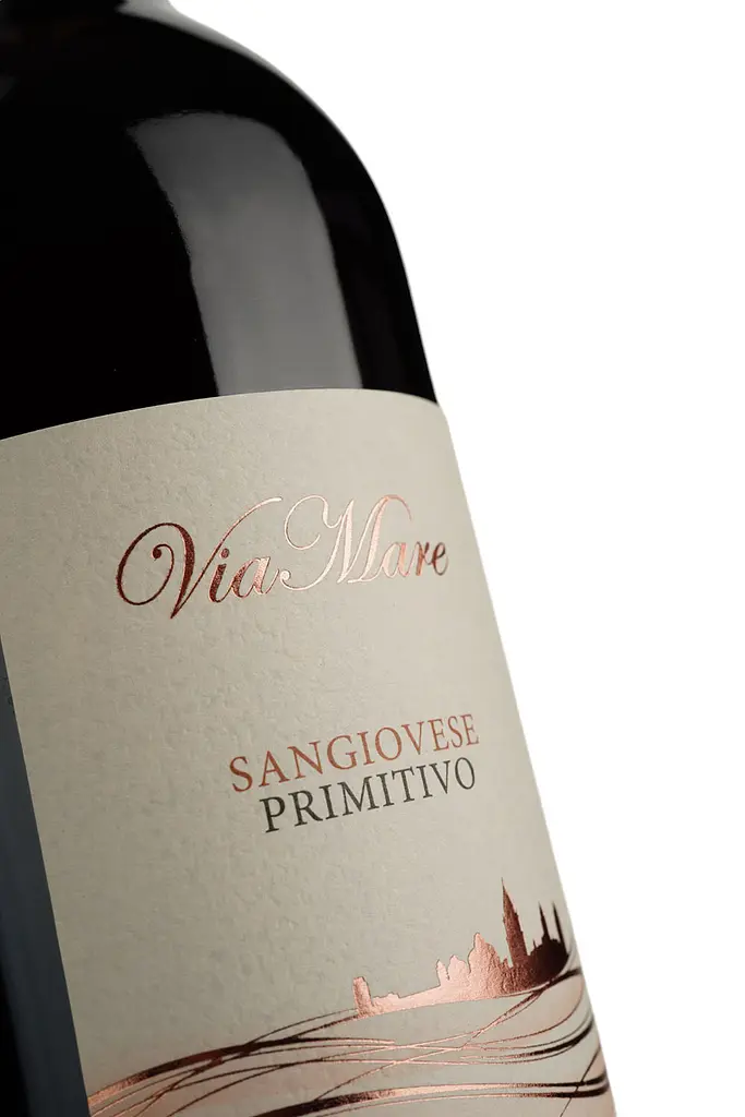 Вино Cielo e Terra Viamare Sangiovese Primitivo Puglia IGT, красное, сухое, 12,5%, 0,75 л - фото 3