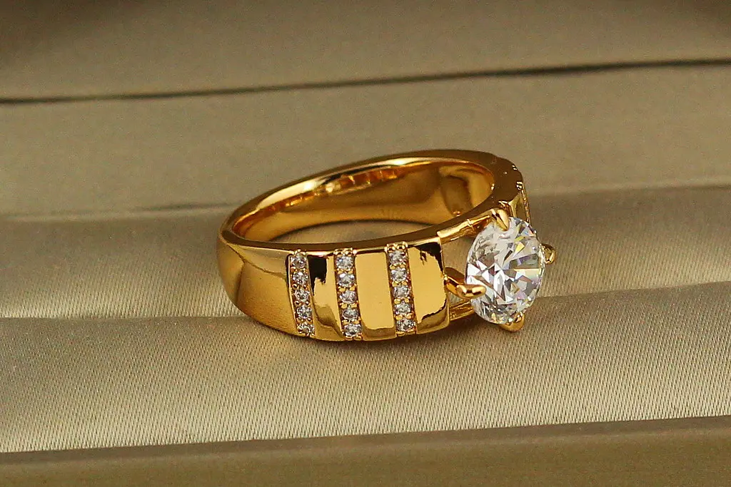 Кільце Xuping Jewelry примадонна р 21 золотисте - фото 2
