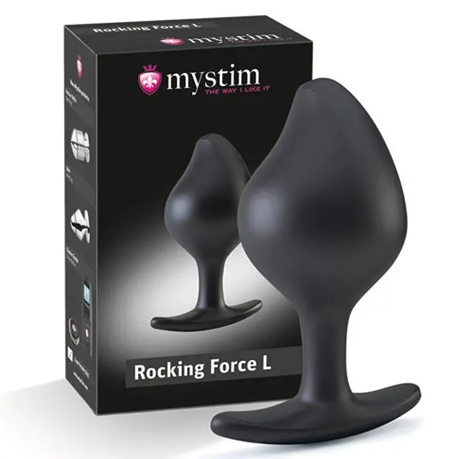 Силіконова анальна пробка Mystim Rocking Force L для електростимулятора, діаметр 4,7 см - фото 5