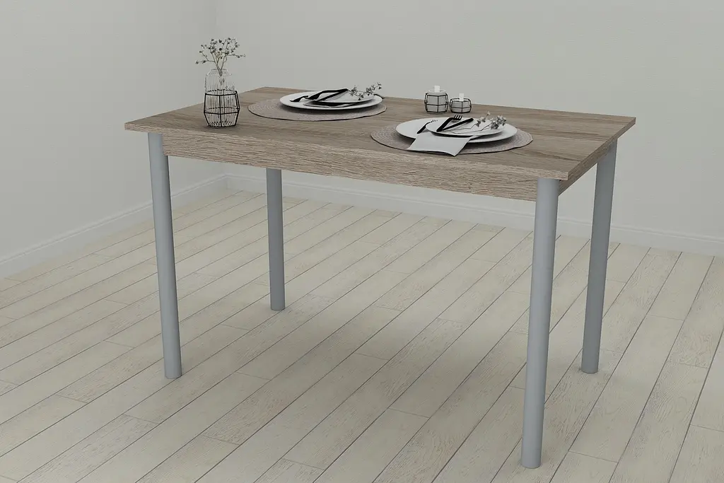 Стол кухонный Ferrum-decor Бенита 75x120x60 Серый ДСП Сонома Трюфель 16мм (FRD-106271) - фото 5