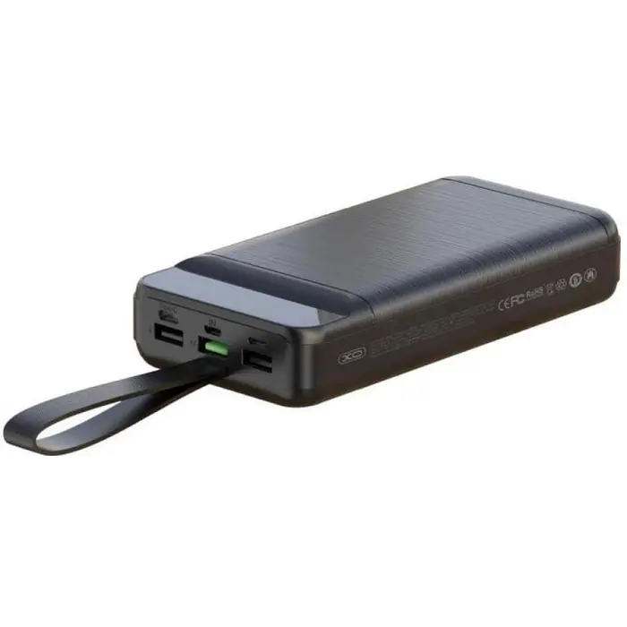 Зовнішній акумулятор Power bank XO PR157 400000mAh PD22,5W + швидке заряджання батарея заряджання Чорний - фото 3