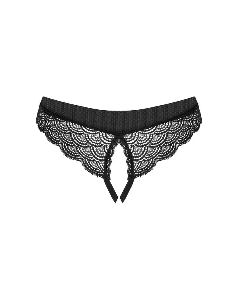 Трусики Obsessive Chemeris crotchless panties XS/S - фото 6
