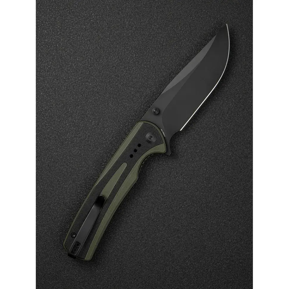 Ніж Sencut Regnator, Black/Green G10, Black Stonewash (S24057-2) - фото 9