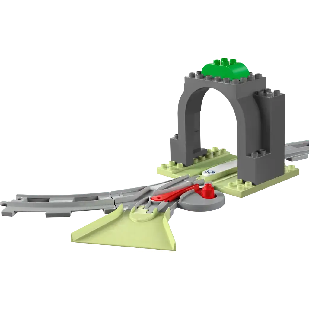Конструктор LEGO DUPLO Дополнительный набор. Железнодорожный тоннель и пути, 20 деталей (10425) - фото 3