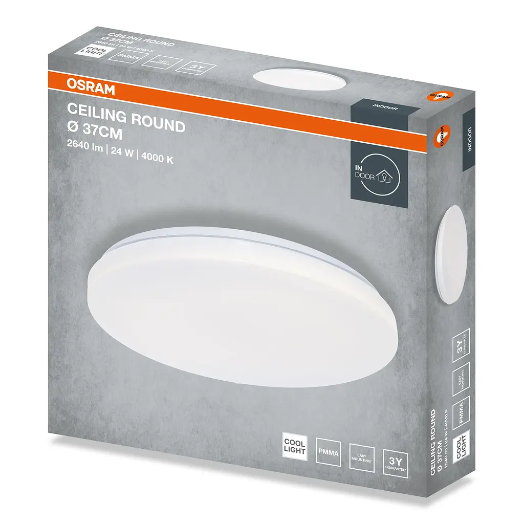 Osram Світильник накладний OSRAM CEILING ROUND 24Вт 4000K 1920Лм - фото 5