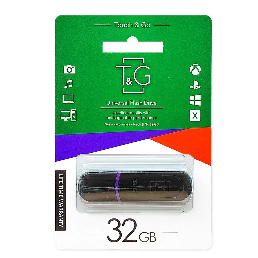 Флеш-накопичувач USB 32GB T&G 012 Classic Series Black (TG012-32GBBK) - фото 4