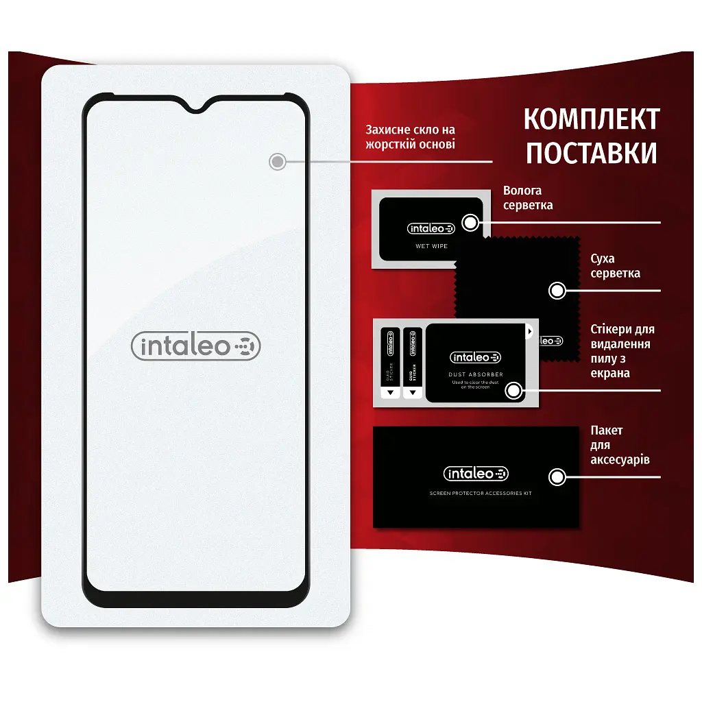 Стекло защитное Intaleo Full Glue Tecno Pop 5 LTE (1283126535376) - фото 7