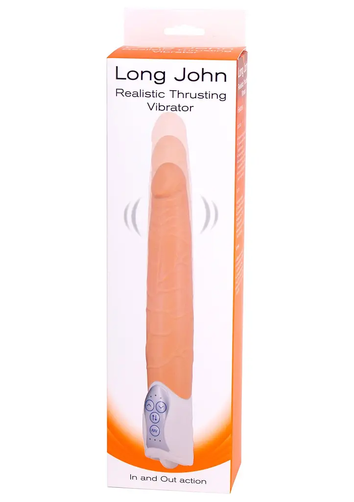 Реалистичный вибратор Seven Creations Long John 17 см телесный - фото 3